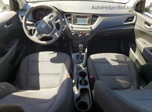 3KPC24A62ME134619 2021 HYUNDAI ACCENT White წინა პანელის ხედი