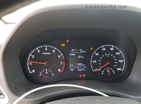 3KPC24A62ME143191 2021 HYUNDAI ACCENT Silver ხელსაწყოთა პანელის ხედი