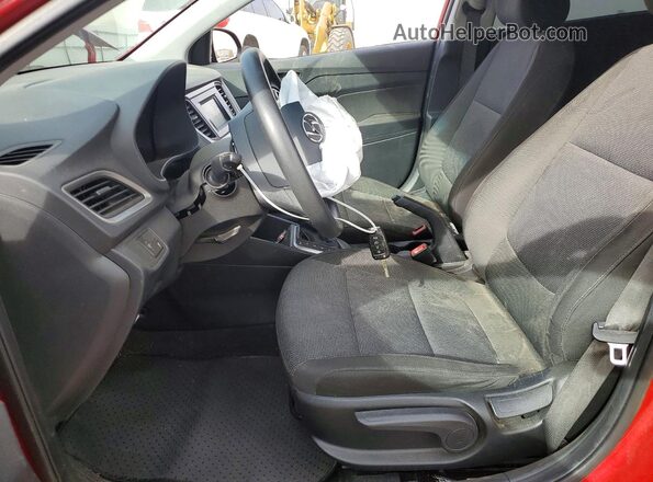 3KPC24A62ME147130 2021 HYUNDAI ACCENT Красный Вид салона спереди