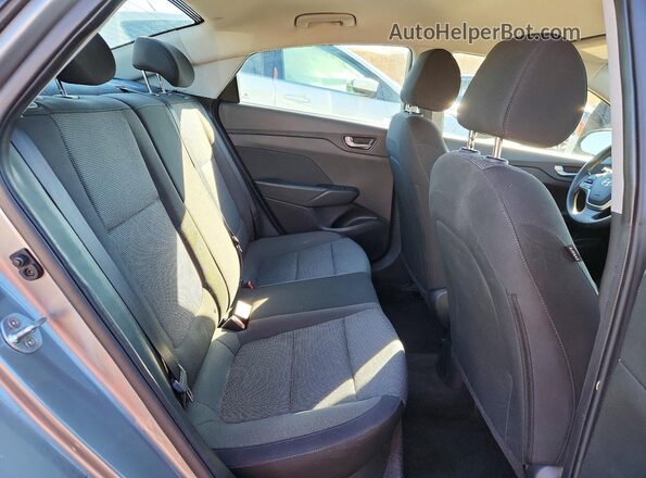3KPC24A62ME149525 2021 HYUNDAI ACCENT Gray უკანა სავარძლების ხედი