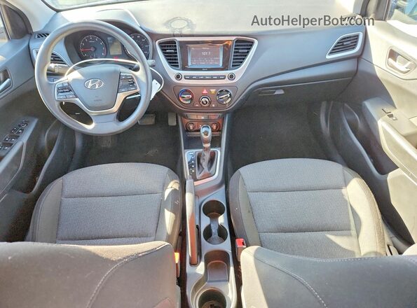 3KPC24A62ME149525 2021 HYUNDAI ACCENT Gray წინა პანელის ხედი