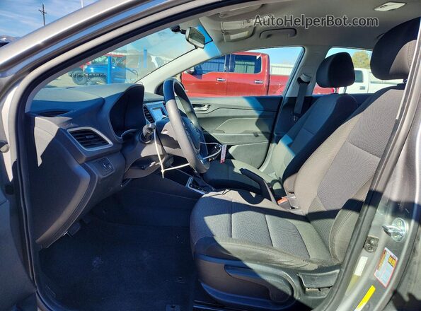 3KPC24A62ME149525 2021 HYUNDAI ACCENT Gray წინა სალონის ხედი