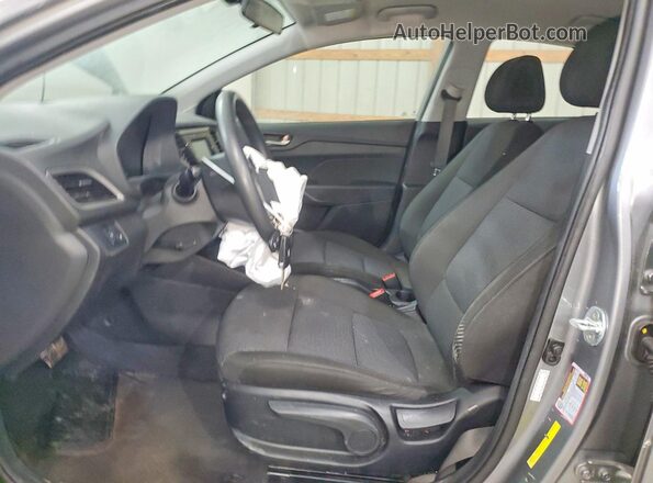 3KPC24A62ME149847 2021 HYUNDAI ACCENT Gray წინა სალონის ხედი