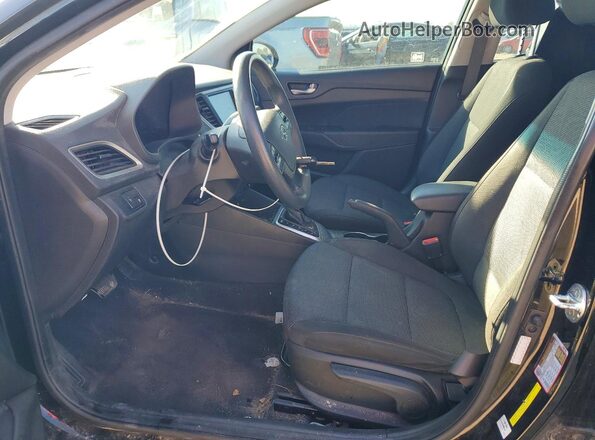 3KPC24A63ME146522 2021 HYUNDAI ACCENT Black წინა სალონის ხედი