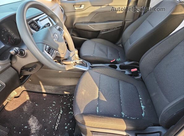 3KPC24A65ME136753 2021 HYUNDAI ACCENT Blue წინა სალონის ხედი