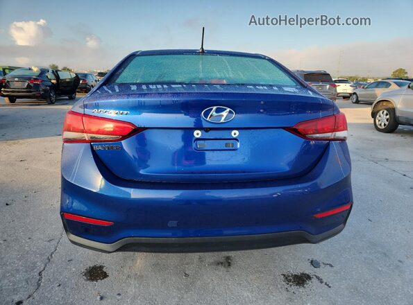 3KPC24A65ME136753 2021 HYUNDAI ACCENT Blue უკანა ხედი