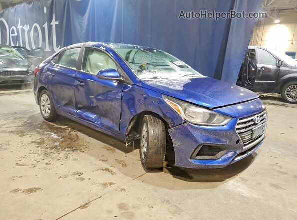 3KPC24A66ME144201 2021 HYUNDAI ACCENT Синий Передняя правая четверть
