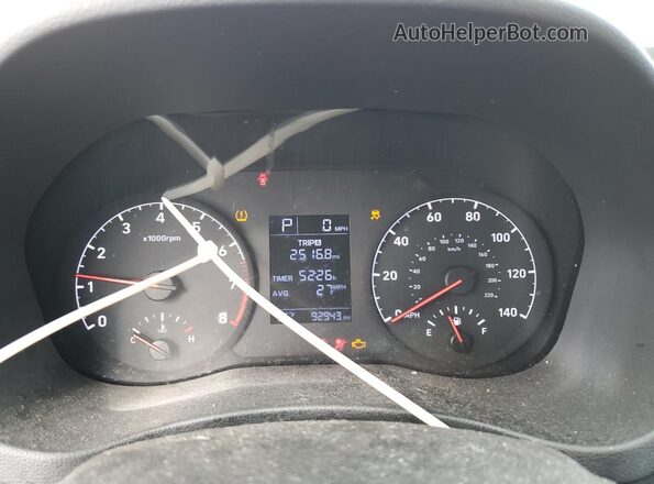 3KPC24A67ME129822 2021 HYUNDAI ACCENT Silver Instrument cluster view