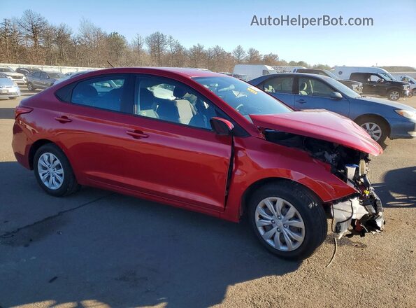 3KPC24A67ME130324 2021 HYUNDAI ACCENT Красный Передняя правая четверть