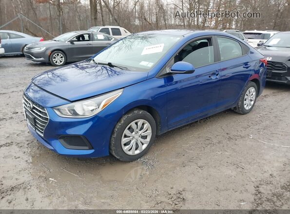3KPC24A67ME148838 2021 HYUNDAI ACCENT Blue Vista tres cuartos delantera izquierda
