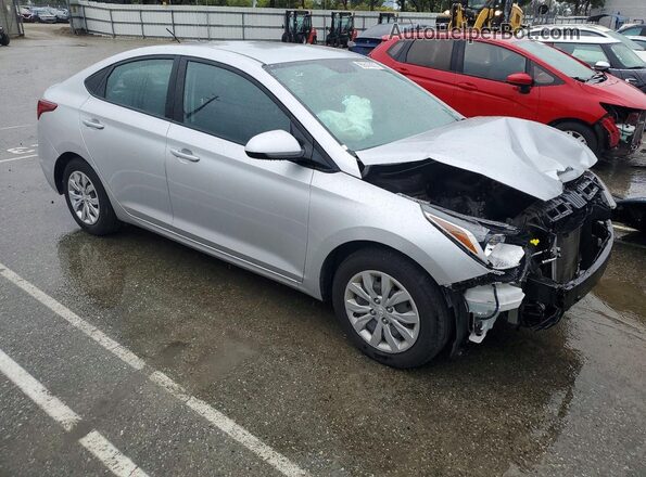3KPC24A68ME131854 2021 HYUNDAI ACCENT Silver Przód prawy