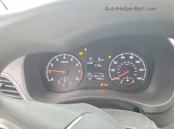 3KPC24A68ME131854 2021 HYUNDAI ACCENT Silver Widok zestawu wskaźników