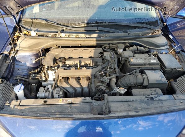 3KPC24A68ME142787 2021 HYUNDAI ACCENT Blue უკანა სალონის ხედი