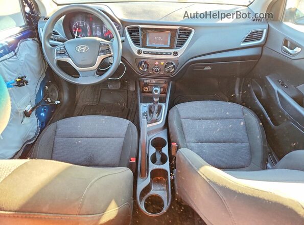 3KPC24A69ME147531 2021 HYUNDAI ACCENT Blue წინა პანელის ხედი