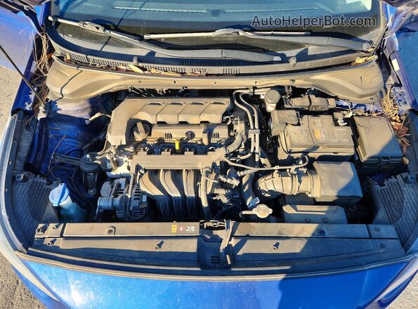 3KPC24A69ME147531 2021 HYUNDAI ACCENT Blue უკანა სალონის ხედი
