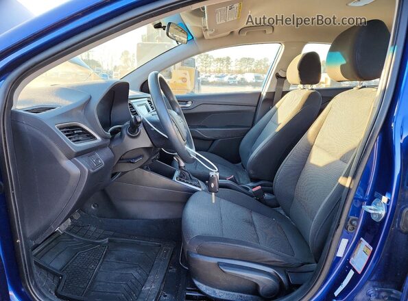 3KPC24A69ME147531 2021 HYUNDAI ACCENT Blue წინა სალონის ხედი