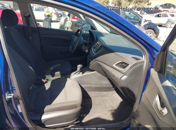 3KPC24A69ME149196 2021 HYUNDAI ACCENT Blue წინა სალონის ხედი