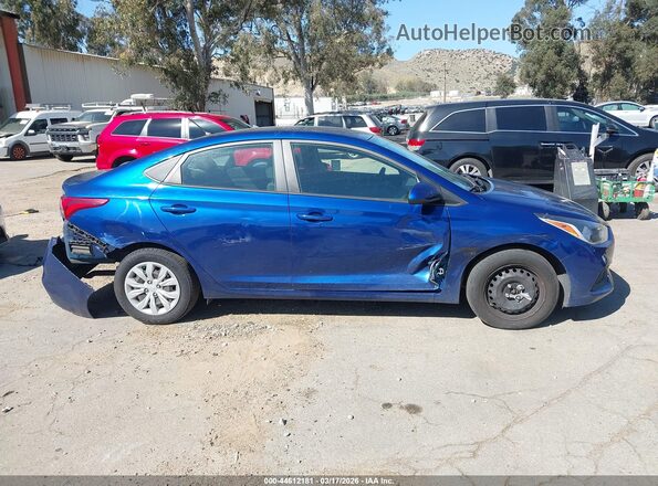 3KPC24A69ME149196 2021 HYUNDAI ACCENT Blue უკანა სალონის ხედი
