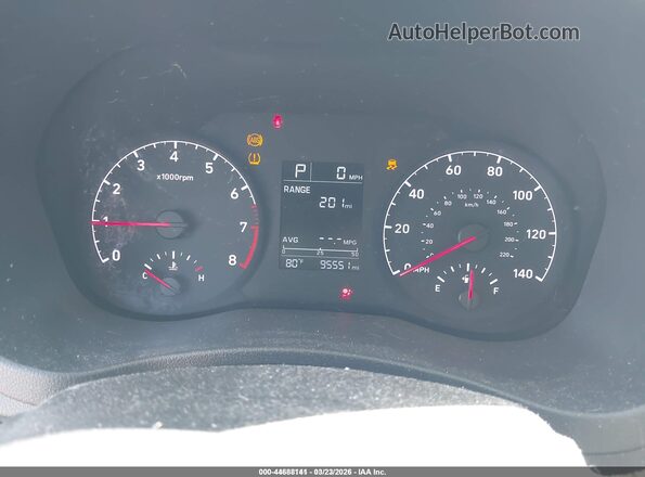 3KPC24A6XLE113967 2020 HYUNDAI ACCENT White Widok tylnych siedzeń