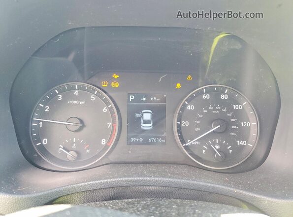 3KPC34A60ME128296 2021 HYUNDAI ACCENT Silver Vista del cuadro de instrumentos