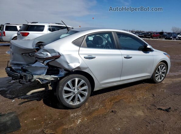 3KPC34A60ME128296 2021 HYUNDAI ACCENT Silver Trasero derecho