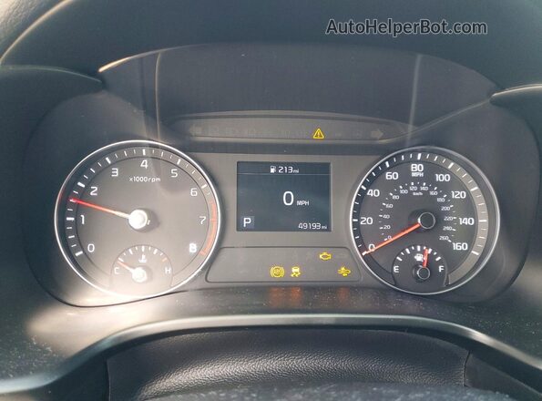 3KPF24AD0LE143510 2020 KIA FORTE Silver Instrument cluster view