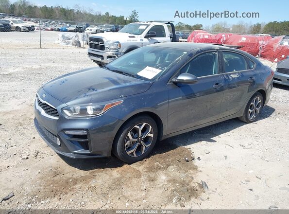 3KPF24AD3LE213288 2020 KIA FORTE Gray წინა მარცხენა ხედი სამი მეოთხედიდან