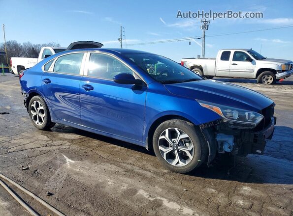 3KPF24AD4ME405790 2021 KIA FORTE Blue Front right