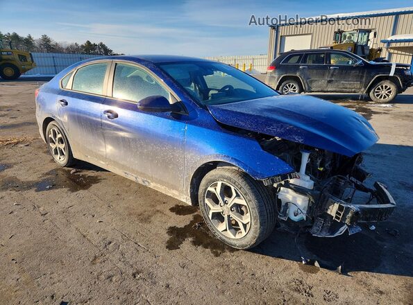 3KPF24AD6ME388300 2021 KIA FORTE Blue Front right
