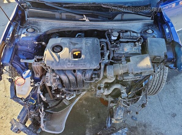 3KPF24AD6ME388300 2021 KIA FORTE Blue Rear interior view