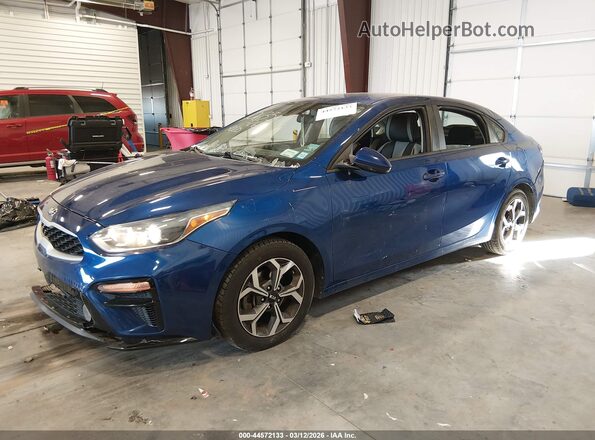 3KPF24AD7LE167691 2020 KIA FORTE Blue წინა მარცხენა ხედი სამი მეოთხედიდან