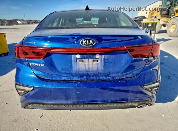 3KPF24AD7ME309538 2021 KIA FORTE Blue Widok z tyłu