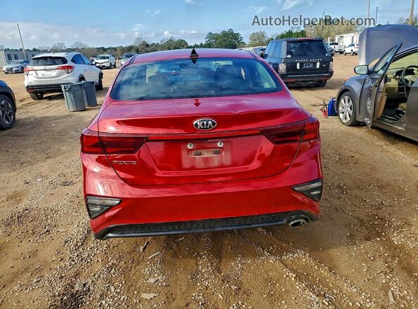 3KPF24AD7ME358867 2021 KIA FORTE Red უკანა ხედი