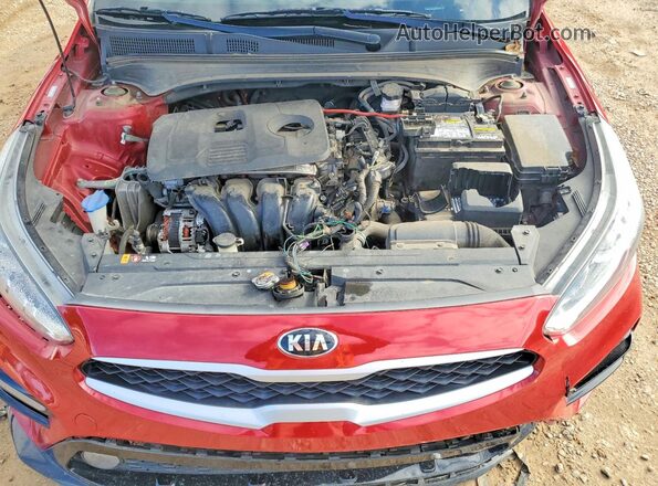3KPF24AD7ME358867 2021 KIA FORTE Red უკანა სალონის ხედი