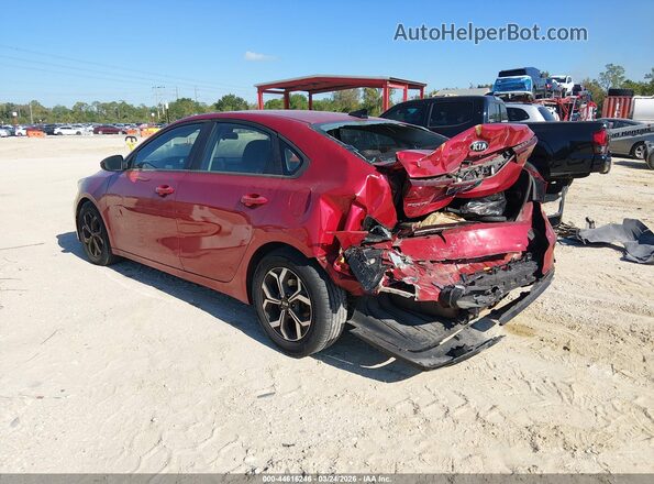 3KPF24ADXKE040562 2019 KIA FORTE Красный Задняя левая четверть