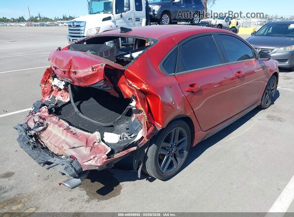 3KPF34AD2ME391983 2021 KIA FORTE Оранжевый Задняя правая четверть