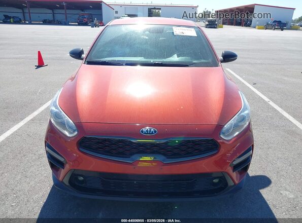 3KPF34AD2ME391983 2021 KIA FORTE Оранжевый Вид задней части салона