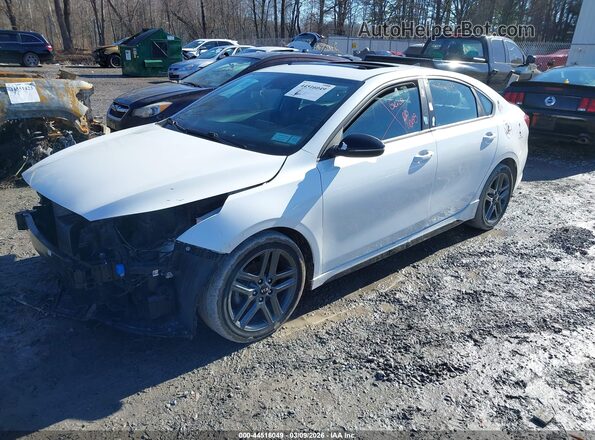 3KPF34AD3ME341254 2021 KIA FORTE White Vista tres cuartos delantera izquierda