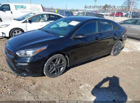 3KPF34AD7ME283228 2021 KIA FORTE Черный Передняя левая четверть