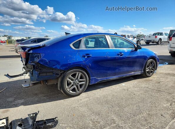 3KPF34AD7ME357103 2021 KIA FORTE Blue Задня права чверть