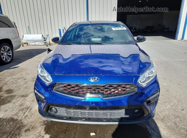 3KPF34AD7ME357103 2021 KIA FORTE Blue Вид спереду