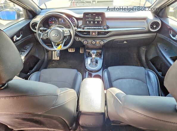 3KPF34AD7ME357103 2021 KIA FORTE Blue Вид панелі приладів