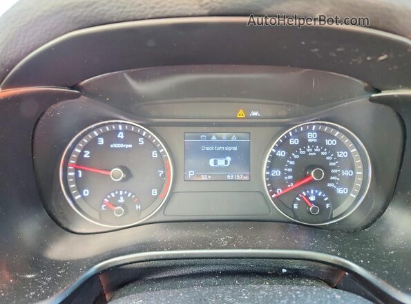 3KPF34AD7ME357103 2021 KIA FORTE Blue Вид щитка приладів