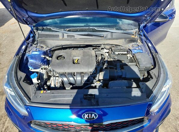 3KPF34AD7ME357103 2021 KIA FORTE Blue Вид задньої частини салону