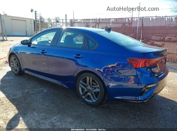 3KPF34AD8ME375321 2021 KIA FORTE Blue Հետևի ձախ