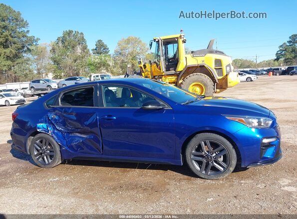 3KPF34AD8ME375321 2021 KIA FORTE Blue Սալոնի 360 աստիճան տեսք