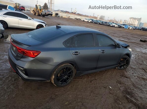 3KPF44AC0ME356153 2021 KIA FORTE Gray Trasero derecho