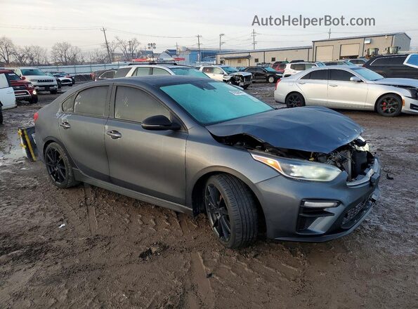 3KPF44AC0ME356153 2021 KIA FORTE Gray Delantero derecho