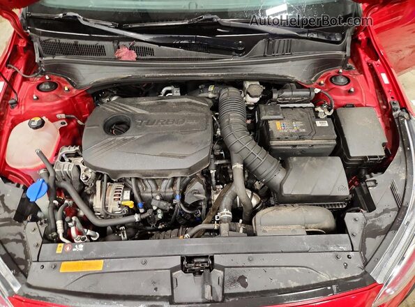 3KPF44AC6ME366525 2021 KIA FORTE Red Widok wnętrza z tyłu