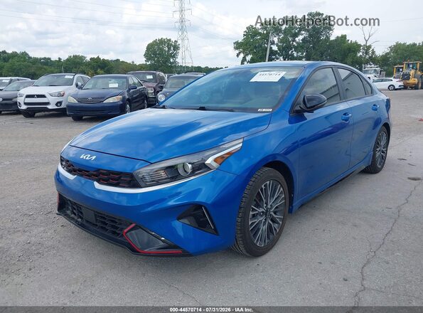 3KPF54AD5PE597572 2023 KIA FORTE Blue Передня ліва чверть